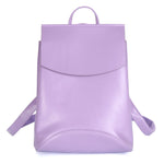 Fashion Leather Solid Color Backpack