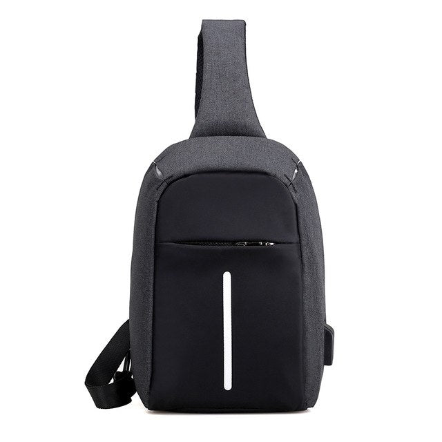 One Strap Backpack With USB Charger