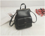 PU Leather Retro Hasp Backpack