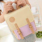 Stylish Vanilla PU Leather Backpack