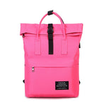 Large Capacity Canvas Backpack with USB Charger