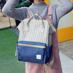 Fashion Striped Double Color Backpack