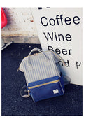 Fashion Striped Double Color Backpack