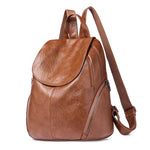 Vintage PU Leather Backpack