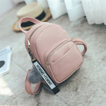Mini Backpack with Fuzzy Ball Pendant