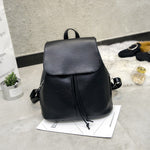 Flower Pattern Leather Backpack
